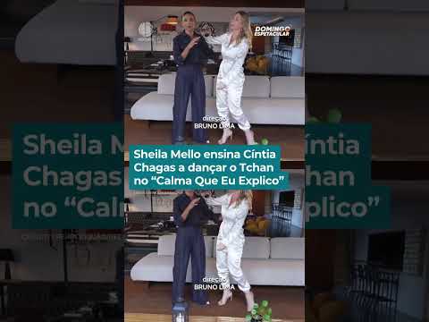 Sheila Mello ensina alguns passos de dança para Cíntia Chagas #DomingoEspetacular thumbnail