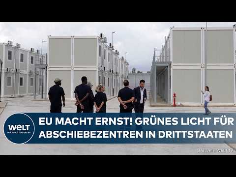 KNALLHARTE ASYL-VERSCHÄRFUNG: EU macht Weg für Abschiebezentren in Drittstaaten frei thumbnail