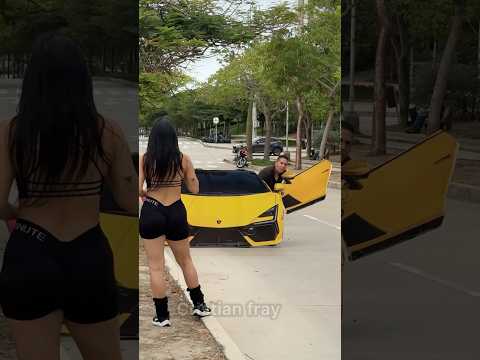 Interested woman 💸💁‍♀️/ Lamborghini fake . #viralvideo #funny #lambogini thumbnail