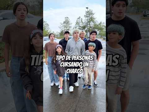 TIPOS DE PERSONAS CRUZANDO UN CHARCO 😂 thumbnail