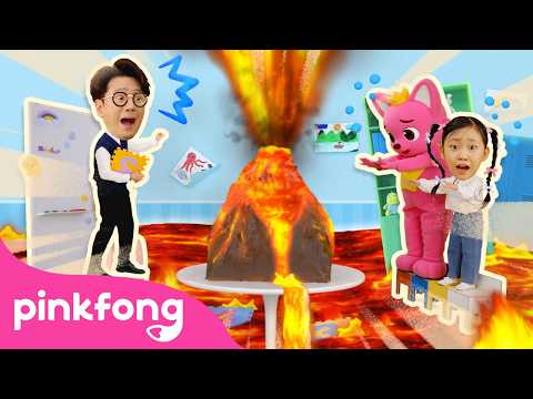The Classroom Floor is Lava 🆘 | Super Solver Sammy | Pinkfong Official thumbnail