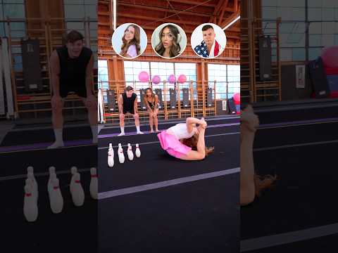 Gymnastics Bowling! 🎳🤸‍♀️ thumbnail