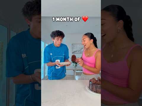 1 MONTH VS 1 YEAR OF ❤️🤭🤣 COMMENT FOR 7 YEARS OF GOOD LUCK! 🍀😅 | Cadel and Mia #funny #couple thumbnail