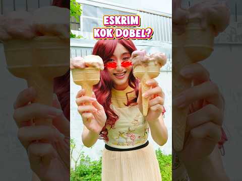ESKRIM K0K D0BEL?? 😵‍💫🍨 #shorts #OliviaValent thumbnail