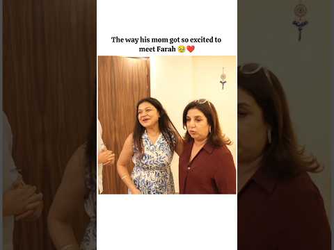 his mom's excitement was so wholesome 😍❤️ #farahkhan #rajgrover #shortsfeed #shorts thumbnail