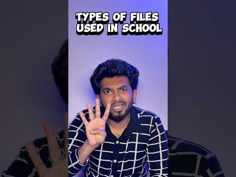 Types Of School files | #shorts #naaluvithamaravindh #school #typesof thumbnail