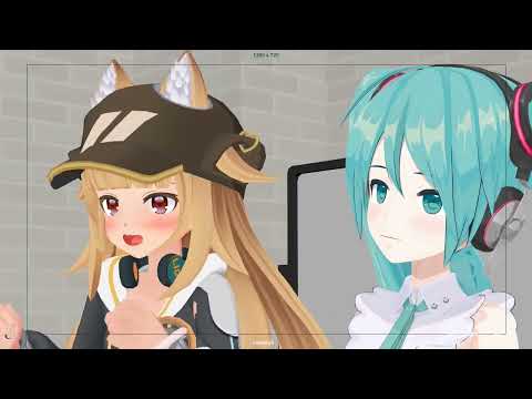 Vtuber 3D animation  - Miku Hololive style epic thumbnail