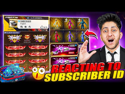Reacting To Subscribers Expensive Id 1 crore + Collection *Shocking* - Garena Free Fire thumbnail