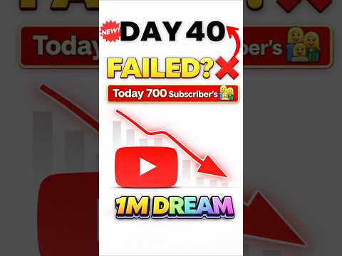 Mission 1M Day 40 | My YouTube Journey ? Small Creator Growth ?#youtubejourney #mission1mwithyou thumbnail