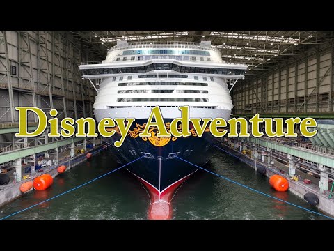 Sound On | For the First Time DISNEY ADVENTURE  Blows its Horn | Meyer Shipyard Wismar thumbnail