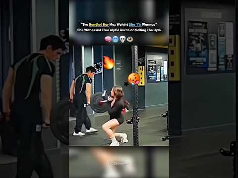 Bro Handled Her Max Weight Like 1% Warmup — She Witnessed True Alpha Aura Controlling The Gym 🥶🦾 thumbnail