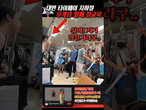 '나와! 내 자리야!!' 지하철 빌런 할매 대만 테토녀의 참교육 thumbnail