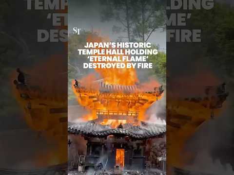 Japan temple building that holds ‘eternal flame’ destroyed by fire thumbnail