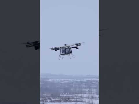 Land Aircraft Carrier Modular Flying Car Flying in the Snow thumbnail