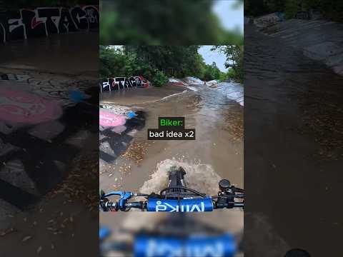 Biker Gets Trapped At Flooding ? thumbnail