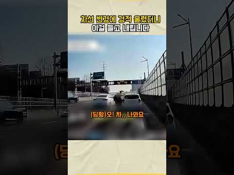 무리한 차선변경에 경적울렸더니 .. 이걸 들고 나와?? thumbnail