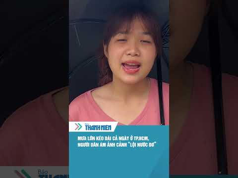 Mưa lớn kéo dài cả ngày ở TP.HCM, người dân ám ảnh cảnh ‘lội nước dơ’ #shorts thumbnail