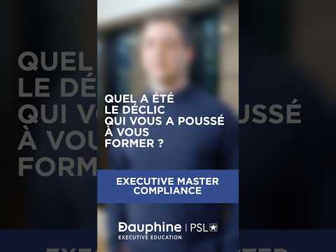 Témoignage de Stéphane Bernard, étudiant de l'Executive Master Compliance thumbnail