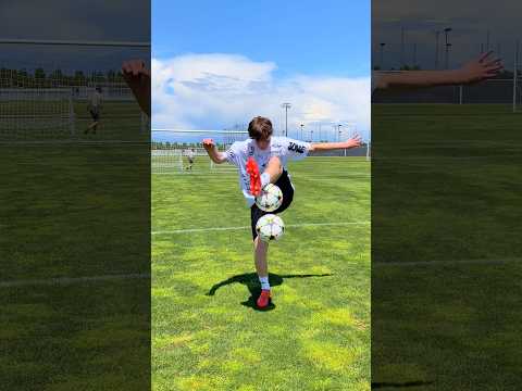 IMPOSSIBLE 2 BALL FOOTBALL SKILL!! thumbnail