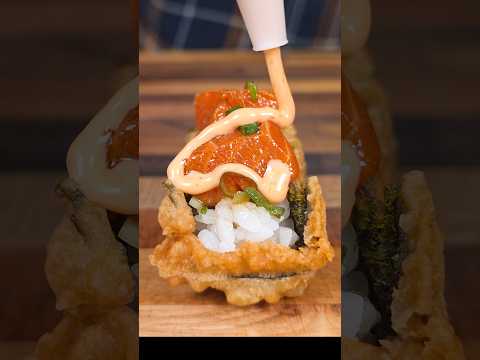 Snack vs Xbox 360 Tiny Tempura Sushi Taco Treasure!🌮 #shorts #crunchy #sushi #snacks thumbnail