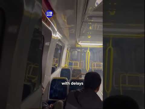 Confronting video as passengers stuck on Metro | 9 News Australia thumbnail