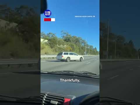 Driver's shocking highway stunt caught on camera | 9 News Australia thumbnail