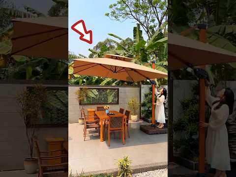 outdoor garden parasol | cool gadgets #shorts #amazing #parasol thumbnail
