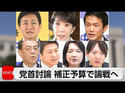 きょう党首討論　補正予算編成や食料品消費税ゼロなどで討論 thumbnail