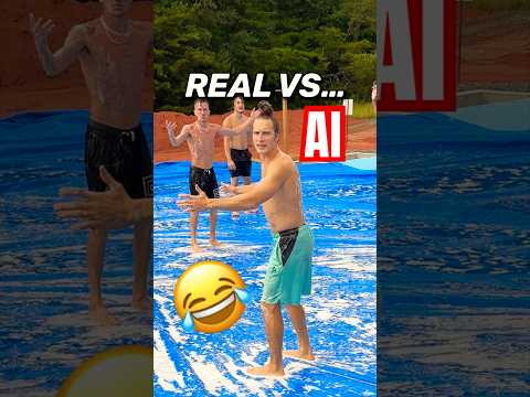 REAL VS AI 😂 thumbnail