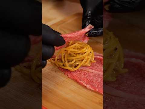 He put CARBONARA inside MEAT? @BayashiTV_ thumbnail