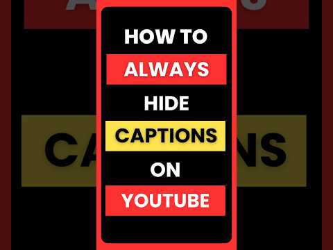 How to Turn Off YouTube Captions Permanently #youtube #captions #tutorial thumbnail