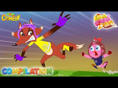 Fox vs Chicks Comedy ? 125 | Ding Dong Bel - Eena meena Deeka | Nonstop Funny Chase Cartoon thumbnail