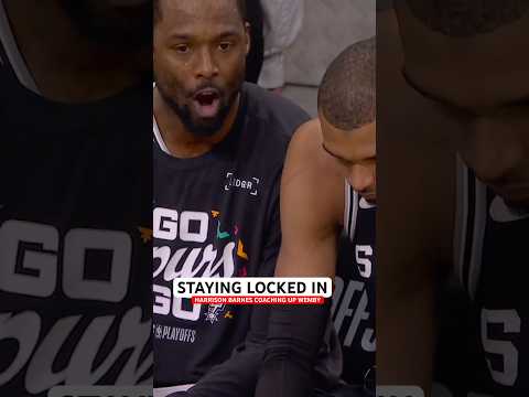 Harrison Barnes making sure Wemby stays locked in with Game 7 coming up thumbnail