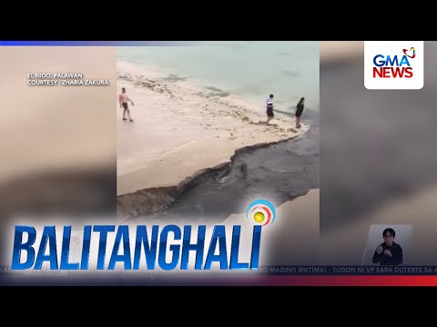 Maitim na tubig, dumaloy sa beach patungong dagat | Balitanghali thumbnail