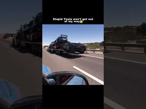 Stupid Tesla?... #automobile #car #edit #shorts thumbnail