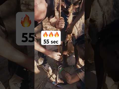 Fuego en 55 segundos sin nada 🔥 #tanzania #shorts thumbnail