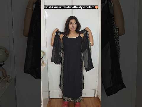 "New way to style your dupatta." 🤩🤔🤯 #relatable #trending #shorts thumbnail