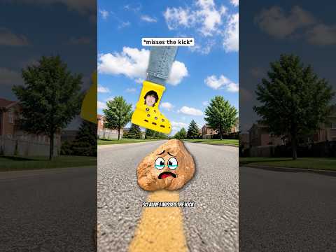 When You Kick A Rock Down The Street And Miss It ? #shorts #relatable thumbnail