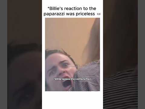 The moment Billie Eilish realised paparazzi were recording her ??  #billieeilish #paparazzi thumbnail