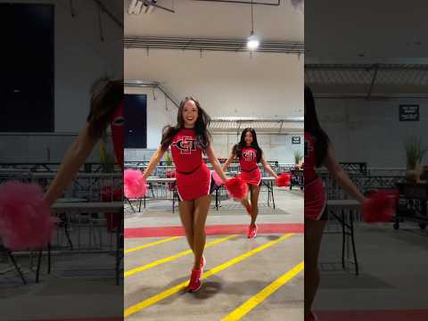 NICOLE LAENO x SDSU DANCE TEAM?❤️ #nicolelaeno #sdsudanceteam #sdsu #dancers #gameday #pom #shorts thumbnail