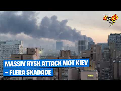 Massiv rysk attack mot Kiev i natt – flera skadade thumbnail