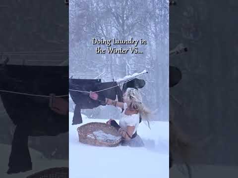 Doing Laundry In The Winter VS. Doing Laundry In The Summer thumbnail