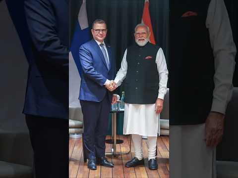 PM Modi holds a meeting with Finland PM Petteri Orpo | #shorts thumbnail