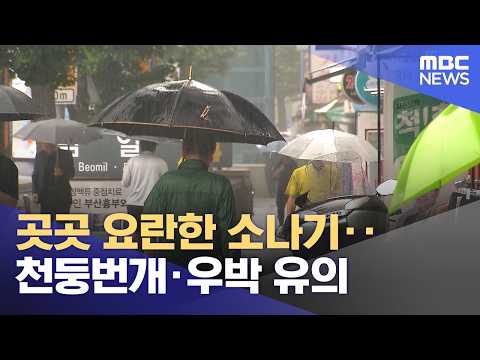 곳곳 요란한 소나기‥천둥번개·우박 유의 (2026.06.04/12MBC뉴스) thumbnail
