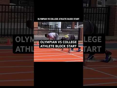 The differences in starting mechanics between an Olympian and a college athlete. thumbnail