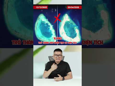 Trung Quốc xây trái phép đảo nhân tạo ở quần đảo Hoàng Sa #shorts thumbnail