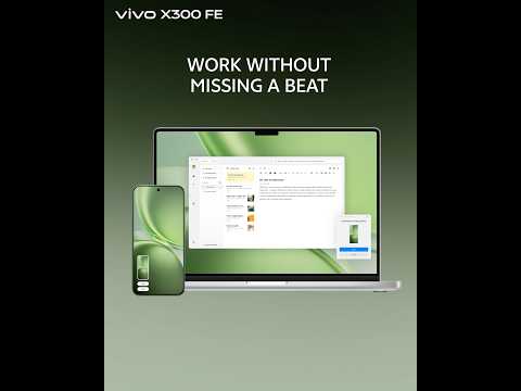 With Task Handoff on the Office Kit on the vivo X300 FE. Buy now. thumbnail