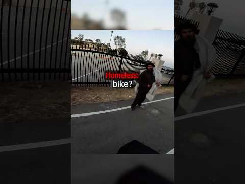 Biker Gives a Bike to Homeless  !? thumbnail