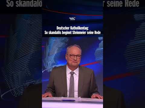 Deutscher Katholikentag: So skandalös beginnt Steinmeier seine Rede | heute-show #shorts thumbnail