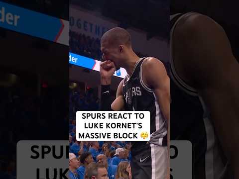 Spurs were loving this Luke Kornet block in Game 7! thumbnail